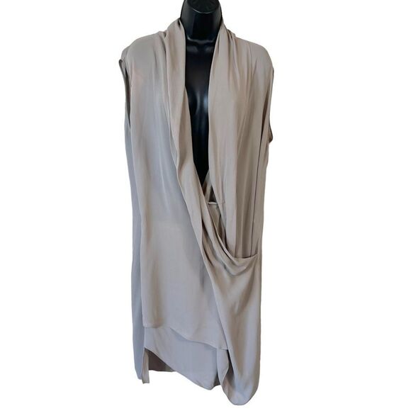 Zara Long Draped Asymmetrical Top - Picture 1 of 12